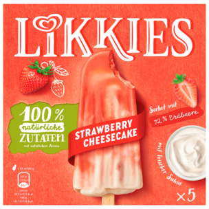 Langnese Likkies Strawberry Cheesecake Eis 420g